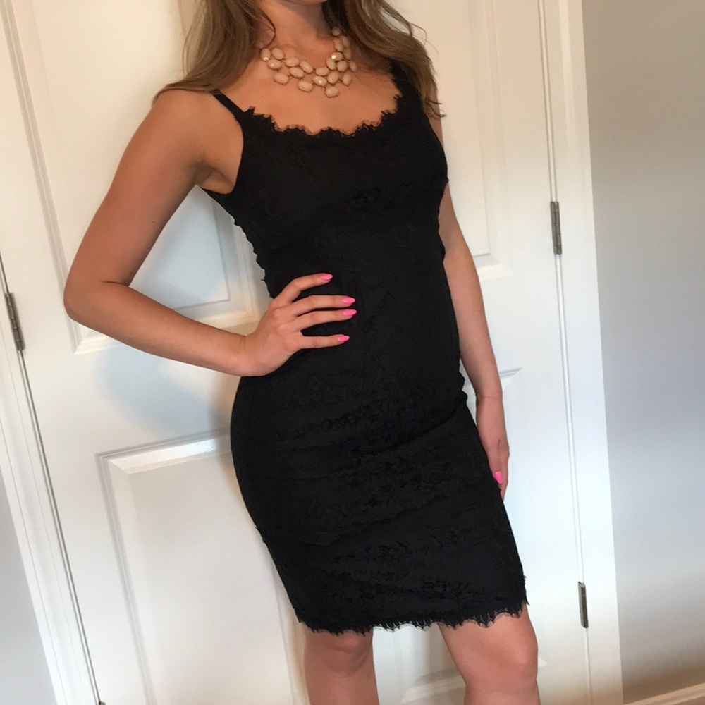 DVF black cocktail dress NWT
